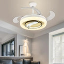 GobekUsa 42" Bladeless Ceiling Fan Chandelier with Remote & Retractable Blades