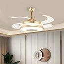 GobekUsa 42" Gold Bluetooth Ceiling Fan Light with Remote & RGB Color Control