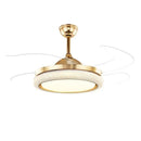 GobekUsa 42" Invisible Ceiling Fan Light Remote Control LED Retractable Blades.