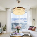 GobekUsa 42" Invisible LED Ceiling Fan with Retractable Blades & Remote Control