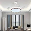 GobekUsa 42" Modern Black White LED Ceiling Fan Remote Control Lighting for Dining Room Bedroom