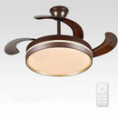GobekUsa 42" Modern Black White LED Ceiling Fan Remote Control Lighting for Dining Room Bedroom