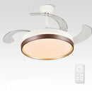 GobekUsa 42" Modern Black White LED Ceiling Fan Remote Control Lighting for Dining Room Bedroom