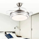 GobekUsa 42" Retractable LED Ceiling Fan, Remote Control, Modern Design