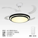 GobekUsa 42" Retractable LED Ceiling Fan, Remote Control, Modern Design