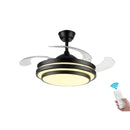 GobekUsa 42" Retractable LED Ceiling Fan, Remote Control, Modern Design