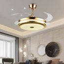 GobekUsa 42" Smart LED Ceiling Fan Light with Retractable Blades and Remote Control
