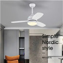GobekUsa 42" Wood Blades Ceiling Fans Light with AC Motor, Remote Control