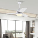 GobekUsa 42" Wood Blades Ceiling Fans Light with AC Motor, Remote Control