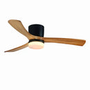 GobekUsa 48-Inch Wooden LED DC Ceiling Fan with Remote Control White Wood