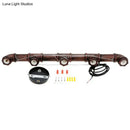 GobekUsa 5-Head Steampunk Island Pendant Light with Straight Pipes and Rustic Charm