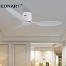 GobekUsa 52" Black DC Ceiling Fan, Remote Control, No Light