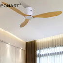 GobekUsa 52" Black DC Ceiling Fan, Remote Control, No Light