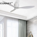 GobekUsa 52" Black DC Ceiling Fan with LED Light and Remote Control