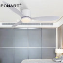 GobekUsa 52" Black DC Ceiling Fan with LED Light and Remote Control