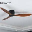 GobekUsa 52" Black DC Ceiling Fan with LED Light and Remote Control