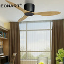 GobekUsa 52" Black DC Ceiling Fan with LED Light and Remote Control