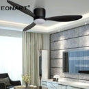 GobekUsa 52" Black DC Ceiling Fan with LED Light and Remote Control