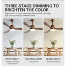 GobekUsa 52" DC Motor Ceiling Fan with LED Light & Remote Control