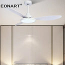 GobekUsa 52" Fashion Plastic Blade Ceiling Fan with Lamp and Remote Control