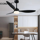 GobekUsa 52" Fashion Plastic Blade Ceiling Fan with Lamp and Remote Control