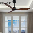 GobekUsa 52" Fashion Plastic Blade Ceiling Fan with Lamp and Remote Control