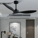 GobekUsa 52" Fashion Plastic Blade Ceiling Fan with Lamp and Remote Control