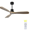 GobekUsa 52" Propeller Ceiling Fan in Wood, Silent Operation for Home and Loft.