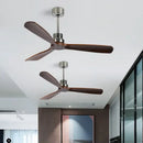 GobekUsa 52" Propeller Ceiling Fan in Wood, Silent Operation for Home and Loft.