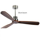 GobekUsa 52" Propeller Ceiling Fan in Wood, Silent Operation for Home and Loft.