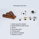 GobekUsa 52" Propeller Ceiling Fan in Wood, Silent Operation for Home and Loft.