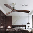 GobekUsa 52" Propeller Ceiling Fan in Wood, Silent Operation for Home and Loft.