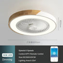 GobekUsa 52CM Ceiling Fan Light 6 Speeds Reversible Blades 36W Living Dining Room