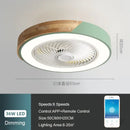 GobekUsa 52CM Ceiling Fan Light 6 Speeds Reversible Blades 36W Living Dining Room