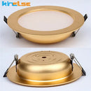 Luxury gold led ceiling downlight for bedroom with frosted glass by Decorbites