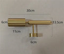 Modern brass cylindrical led ceiling track downlight kitchen light by Decorbites