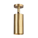 Modern brass cylindrical led ceiling track downlight kitchen light by Decorbites