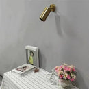 Modern brass cylindrical led ceiling track downlight kitchen light by Decorbites