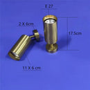 Modern brass cylindrical led ceiling track downlight kitchen light by Decorbites