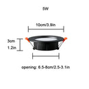 Modern black 5w led downlight living room recessed ceiling light by Decorbites