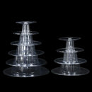 Clear plastic multi tier macaron tower stand dining room cake display by Decorbites