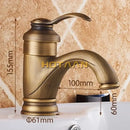 GobekUsa 6" Antique Brass Basin Faucet Water Mixer Tap - YT-5065