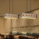 GobekUsa 6-Head Industrial Style Pendant Lamp - Retro Solid Wood Iron Table Light