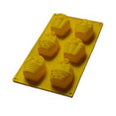 Yellow swiss cheese silicone ice cream mold kitchen party tray by Decorbites