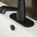 Oval chrome & matte white 6 inch deck plate bathroom escutcheon by Decorbites