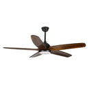 GobekUsa 60" Solid Wood Blade Ceiling Fan Light LED Remote Control 220v
