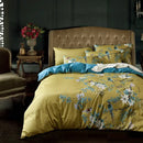 GobekUsa 600TC Egyptian Cotton Bird Plant Flowers Bedding Set with Digital Printing