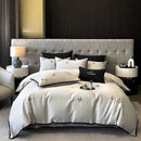 GobekUsa 600TC Egyptian Cotton Butterfly Embroidery Bedding Set: Duvet, Sheet, Pillowcases