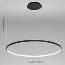 GobekUsa 60cm Circular LED Pendant Light for Dinning Living Room Lighting