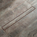 GobekUsa 60cm Rose Gold Bathroom Floor Drain Strainer, Deodorant Conceal Shower Drain
